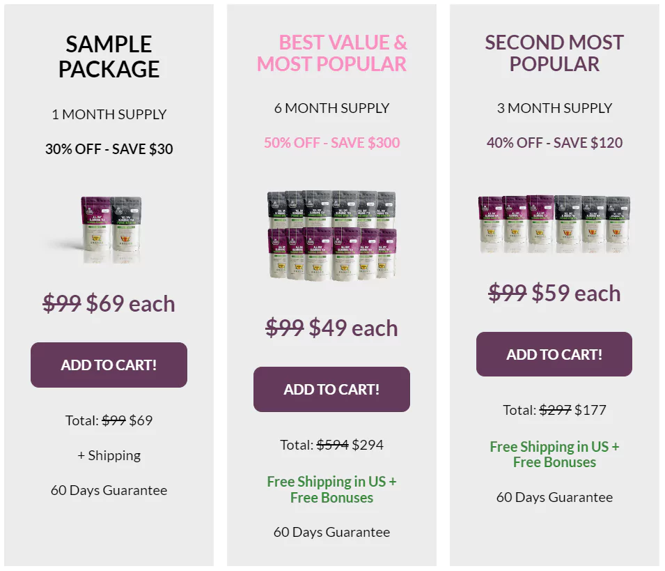 All Day Slimming Tea Pricing