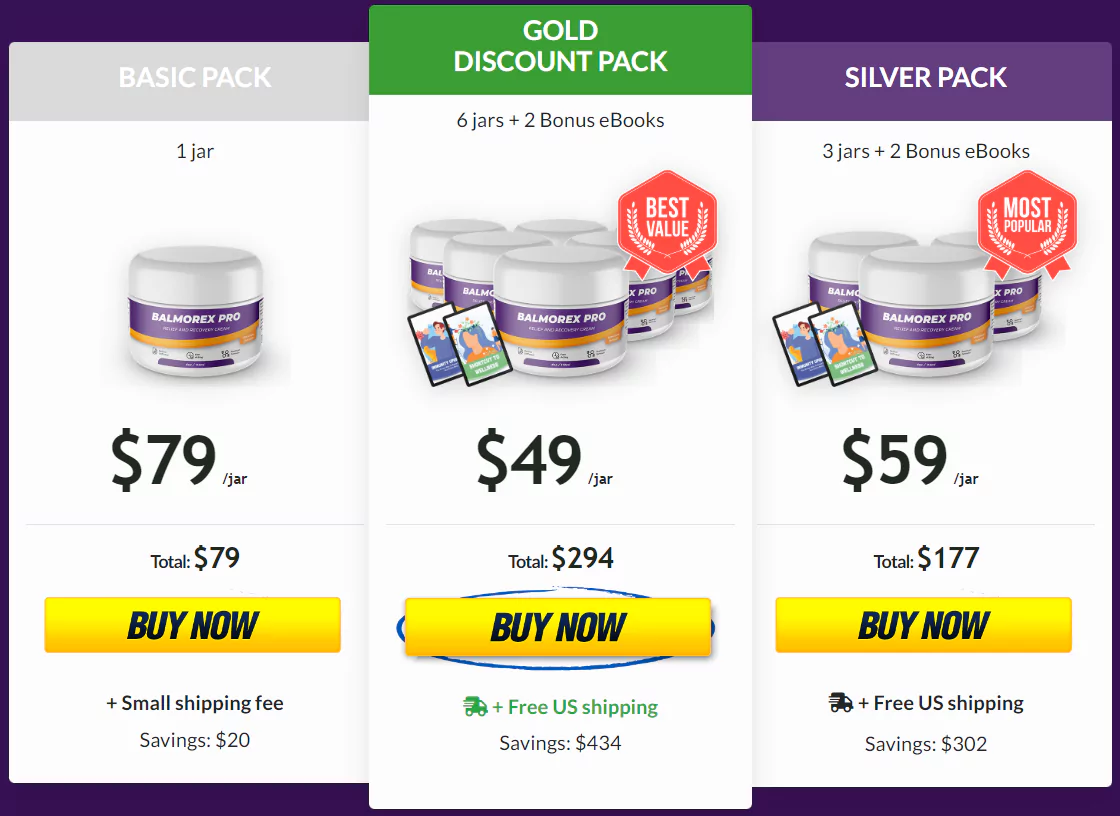 Balmorex Pro Pricing