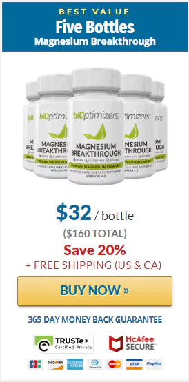 BiOptimizers Magnesium Breakthrough Pricing
