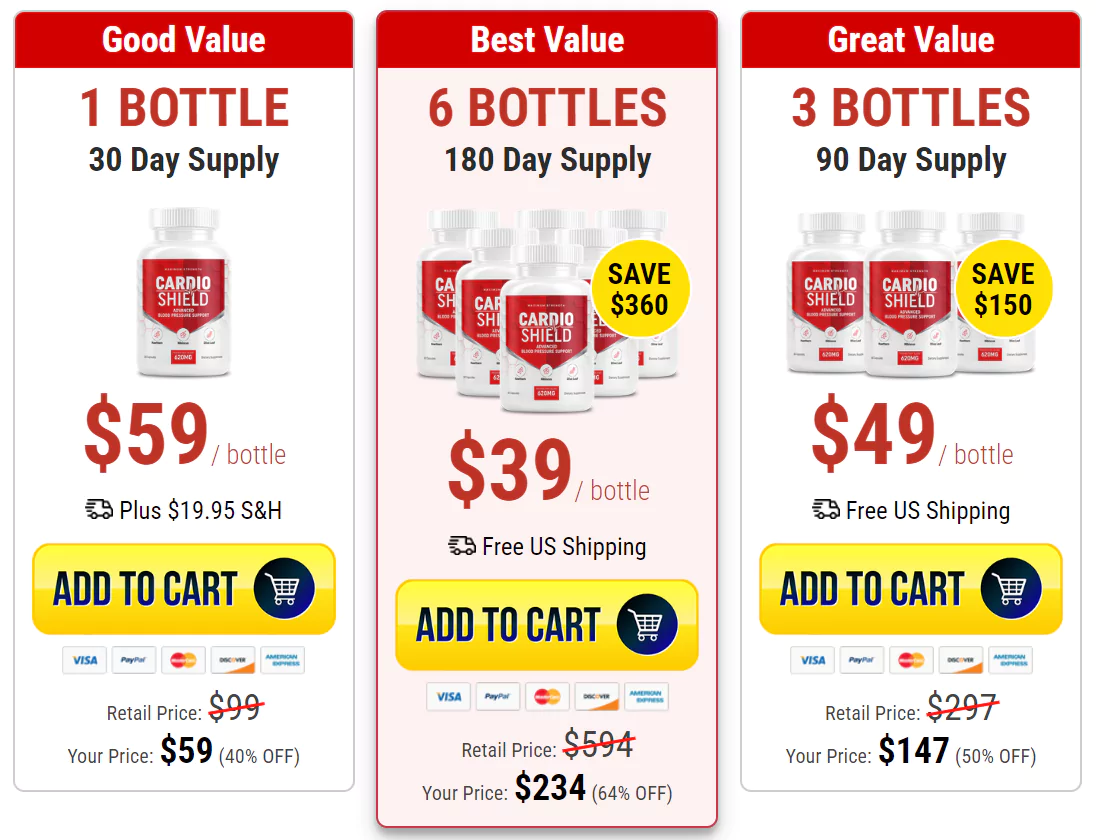 Cardio Shield Pricing