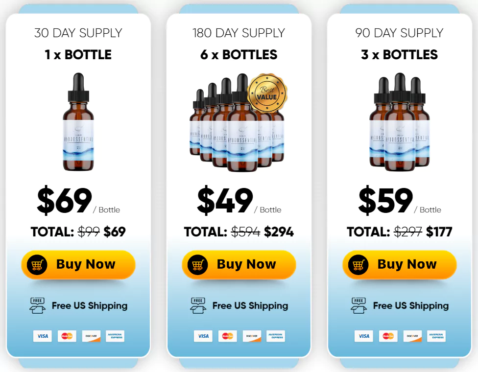 Hydrossential Pricing