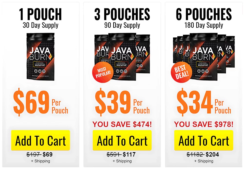 Java Burn Pricing
