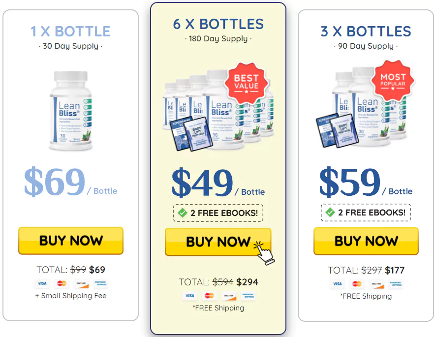 LeanBliss Pricing
