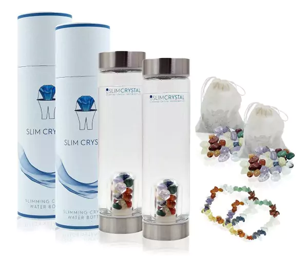 Slim Crystal Water Bottle Details